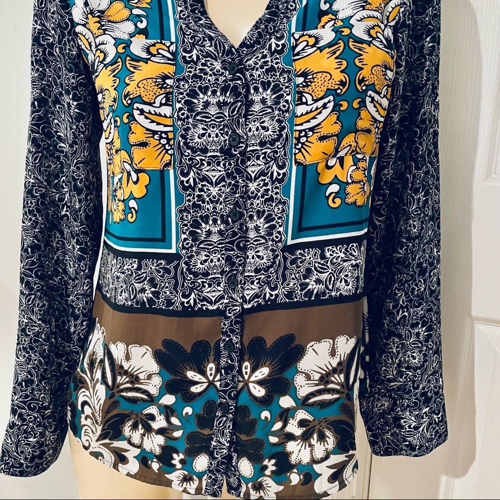 Express Multicolor Button Down Shirt - image 4